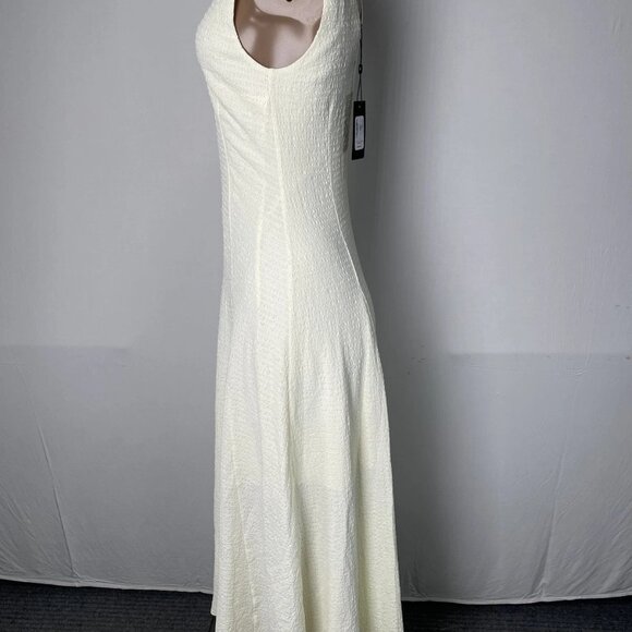 Rag & Bone Women’s Lou V-Neck Tank Midi Dress Size S Ivory - Picture 7 of 9